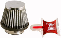 K&N Engineering K&N Universal Chrome Filter - Round Tapered - 3in Base OD x 2in Top OD x 2.375in H
