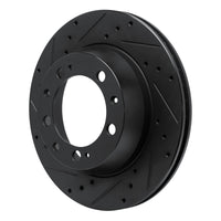 R1 Concepts R1 86-95 Porsche 928 Rear Left Drilled & Slotted Black Brake Rotor