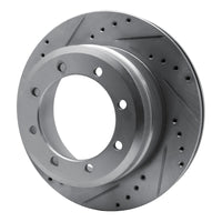 R1 Concepts R1 05-12 Ford F-350 Super Duty 2WD Rear Left Drilled & Slotted Silver Brake Rotor