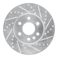 R1 Concepts R1 15-20 Chevrolet Colorado Front Right Drilled & Slotted Silver Brake Rotor