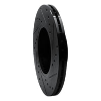 R1 Concepts R1 89-99 Infiniti I30 Front Left Drilled & Slotted Black Brake Rotor