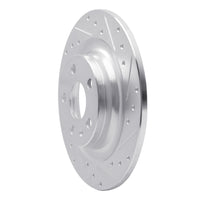 R1 Concepts R1 18-25 Volvo S60 Rear Right Drilled & Slotted Silver Brake Rotor