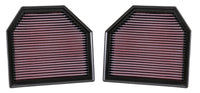 K&N Engineering K&N Replacement Air Filter for 11-14 BMW M5/M6 4.4L V8 / 2015 M4/M3 3.0L I6  (2 per box)