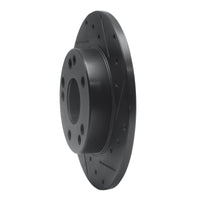 R1 Concepts R1 83-89 Mercedes-Benz 190E Front Right Drilled & Slotted Black Brake Rotor