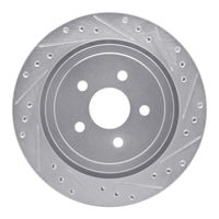 R1 Concepts R1 89-95 Chrysler Daytona Rear Right Drilled & Slotted Silver Brake Rotor