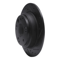 R1 Concepts R1 91-99 Acura RL Rear Right Drilled & Slotted Black Brake Rotor