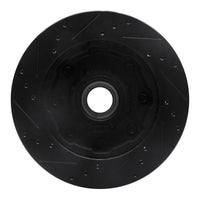R1 Concepts R1 1994-1999 Dodge Ram 2500 Front Right Drilled & Slotted Black Brake Rotor