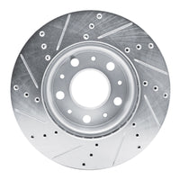 R1 Concepts R1 14-25 Ram Promaster 1500 Front Right Drilled & Slotted Silver Brake Rotor