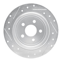 R1 Concepts R1 95-07 Chrysler PT Cruiser Rear Right Drilled & Slotted Silver Brake Rotor