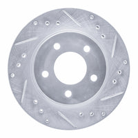R1 Concepts R1 98-00 Chrysler LHS Front Right Drilled & Slotted Silver Brake Rotor