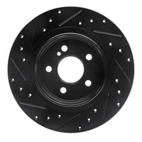 R1 Concepts R1 08-15 Mercedes-Benz C300 Sedan Rear Right Drilled & Slotted Black Brake Rotor