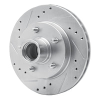 R1 Concepts R1 79-81 Buick Century Front Left Drilled & Slotted Silver Brake Rotor