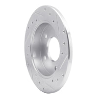 R1 Concepts R1 86-92 Buick Reatta Rear Left Drilled & Slotted Silver Brake Rotor