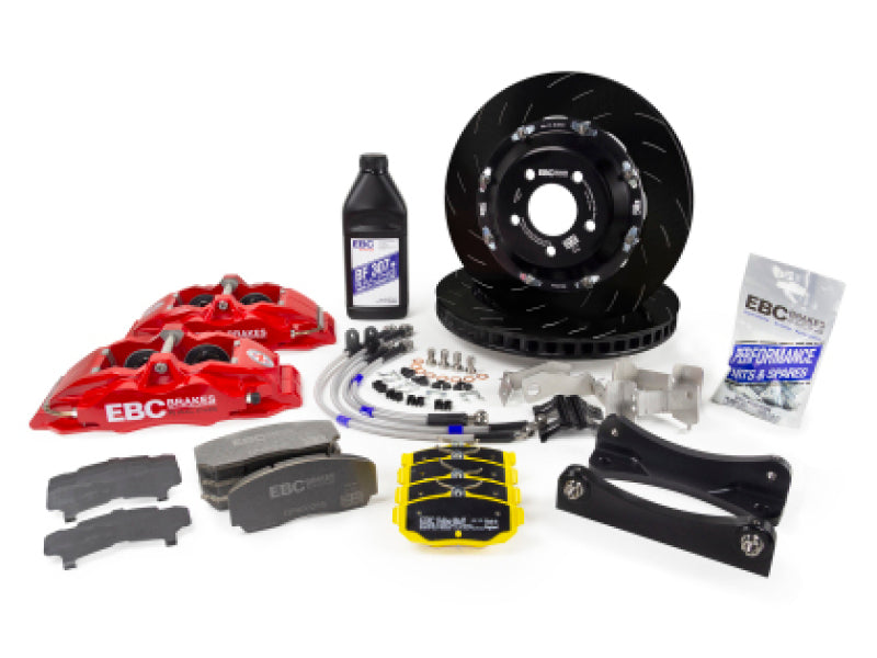 EBC Racing Honda Civic Type R FN2 Red Apollo-4 Calipers 330mm Rotors Front Big Brake Kit