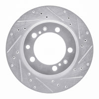 R1 Concepts R1 91-97 Porsche 911 Right Rear Drilled & Slotted Silver Brake Rotor