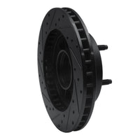 R1 Concepts R1 86-88 Ford Bronco Front Right Drilled & Slotted Black Brake Rotor