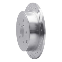R1 Concepts R1 2015-2021 Subaru WRX Rear Right Drilled & Slotted Silver Brake Rotor