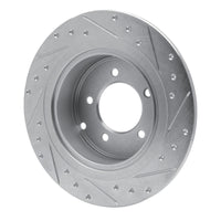 R1 Concepts R1 07-17 Chrysler 200 Rear Left Drilled & Slotted Silver Brake Rotor