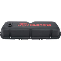 Ford Racing Ford Mustang Logo Black Crinkle Valve Cover