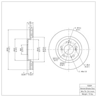 DFC 04-11 Mitsubishi Grandis (Mexico) Front Brake Rotor