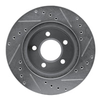 R1 Concepts R1 91-94 Ford Crown Victoria Front Left Drilled & Slotted Silver Brake Rotor