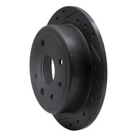 R1 Concepts R1 04-10 Chevrolet Optra (USA/Canada) Rear Left Drilled & Slotted Black Brake Rotor