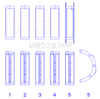 King Engine Bearings Performance Main Bearing Set - Size .026