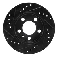 R1 Concepts R1 01-06 Audi TT Quattro Rear Right Drilled & Slotted Black Brake Rotor