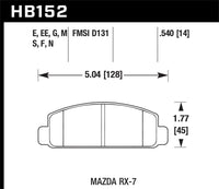 Hawk Performance Hawk Mazda RX-7 HPS Street Front Brake Pads