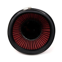 BLOX Racing Shorty Performance 5in Air Filter w/3.5in Velocity Stack and Coupler Kit - Black