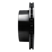 R1 Concepts R1 99-07 Ford E-150 Econoline Rear Right Drilled & Slotted Black Brake Rotor