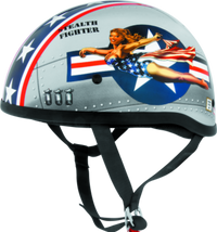 Bikers Choice Skid Lids Bomber Pinup Original Helmet - Large