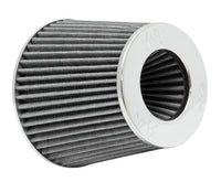 K&N Engineering K&N Universal Filter Chrome Round Tapered White - 4in Flange ID x 1.125in Flange Length x 5.5in H