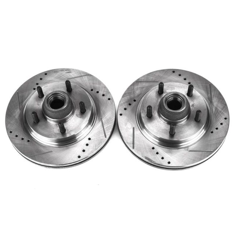 PowerStop Power Stop 00-03 Ford F-150 Front Evolution Drilled & Slotted Rotors - Pair