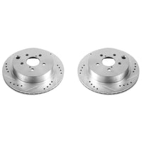 PowerStop Power Stop 14-18 Subaru Forester Rear Evolution Drilled & Slotted Rotors - Pair