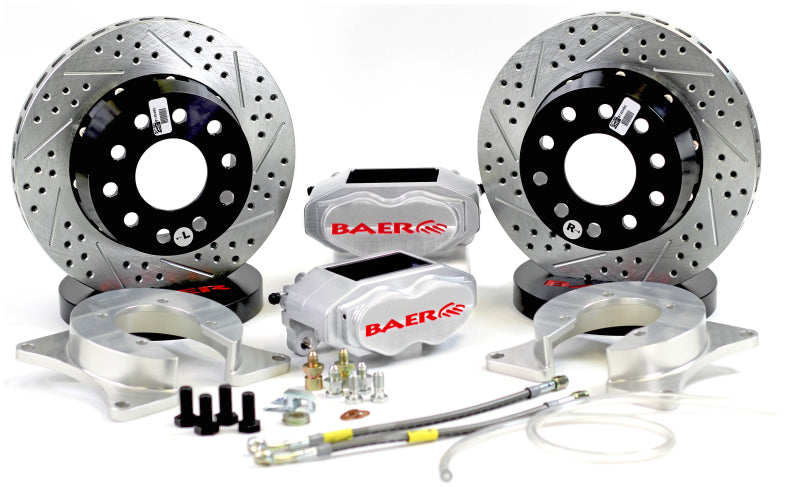 Baer Brakes Ford 8.8in C-Clip Rear Ends 11in SS4+ Dual Deep Stage Rear SDZ Brake Kit - Clear
