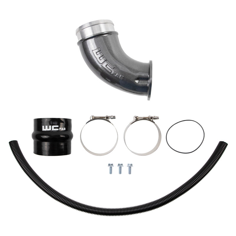 Wehrli 01-04 Duramax LB7 4in High Flow Intake Horn - Gun Metal