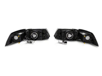 Raxiom 99-04 Ford Mustang Axial Series Headlights w/ LED Bar- Black Housing (Clear Lens)