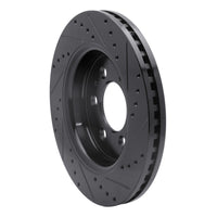 R1 Concepts R1 07-21 Ford Expedition Front Left Drilled & Slotted Black Brake Rotor