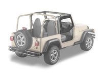 Bestop 97-06 Jeep Wrangler TJ Upper Fabric Doors (Black Diamond)