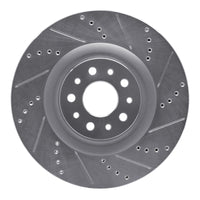 R1 Concepts R1 14-19 Fiat 500L Front Right Drilled & Slotted Silver Brake Rotor