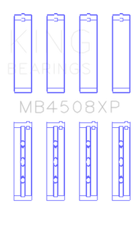 King Engine Bearings Honda J30 / J35 (Size +0.026mm) Tri Metal Main Bearing Set