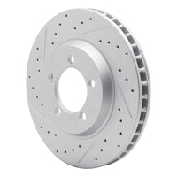 R1 Concepts R1 65-66 Ford Galaxie Front Left Drilled & Slotted Geo-Carbon Rotor