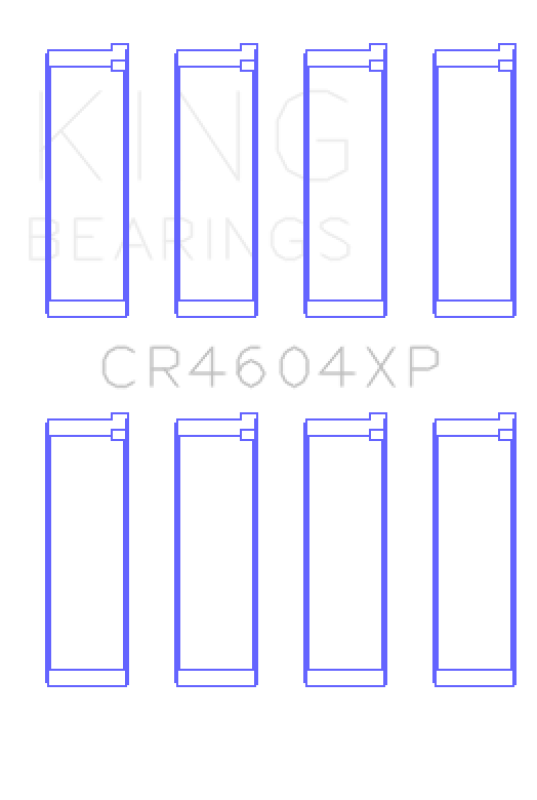 King Engine Bearings King 07-09 Mazdaspeed 3 L3-VDT MZR DISI (t) Duratec High Performance Rod Bearing Set - Size +0.50mm