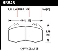 Hawk Performance Hawk Renault Clio DTC-60 Race Front Brake Pads