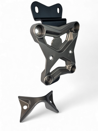 Elektric Off Road Elektric Offroad 2022+ Can Am X3 Maverick 10 Bolt Radius Rod Plate With Pull Hook (Gun Metal)