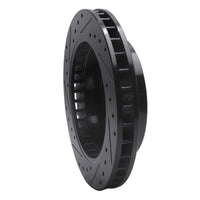R1 Concepts R1 1988-2000 Cadillac Escalade Front Right Drilled & Slotted Black Brake Rotor