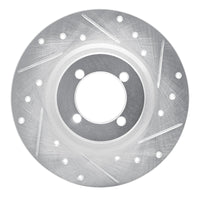 R1 Concepts R1 67-76 BMW 1600 Front Right Drilled & Slotted Silver Brake Rotor