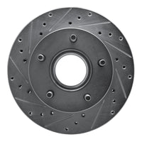 R1 Concepts R1 86-88 Ford BRONCO Front Left Drilled & Slotted Silver Brake Rotor