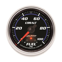 Autometer Cobalt Fuel Pressure Gauge 2-5/8in 100PSI Stepper Motor w/ Peak and Warn